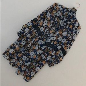 Sandro floral button up dress size 3